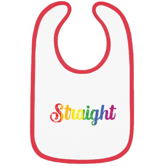 I just look straight LGBT Rainbow Pride Bibs