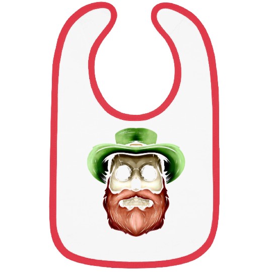 Skull With Green Hat And Red Beard For St Bibs