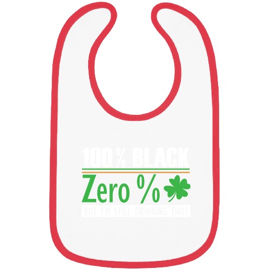 Funny Black People St Patricks Day Irish Shamrock Bibs