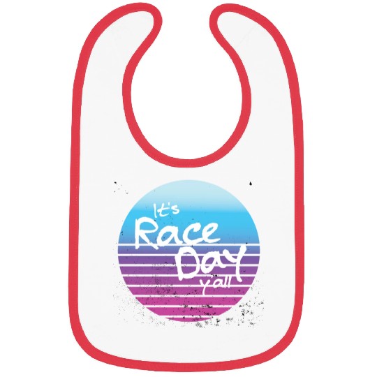 Its Race Day Y'all Retro Motorsports Racing Quote Bibs