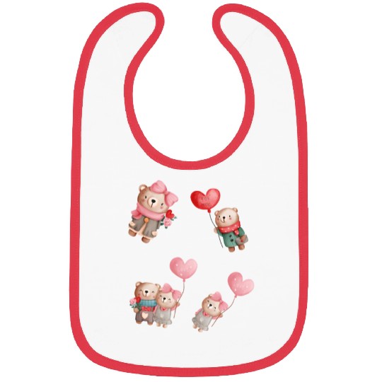 Cute love bears. Bibs