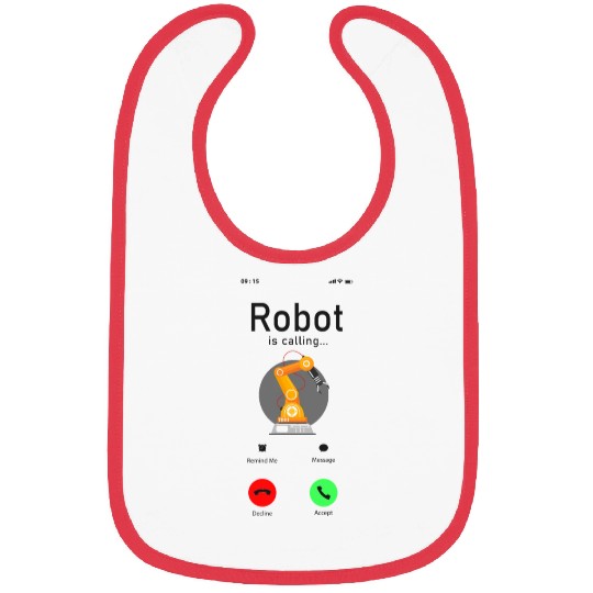 Robot Robotics Engineer Phone Bibs