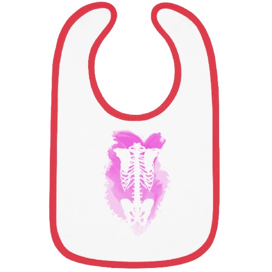 Neon Skeleton Rib Cage Bibs