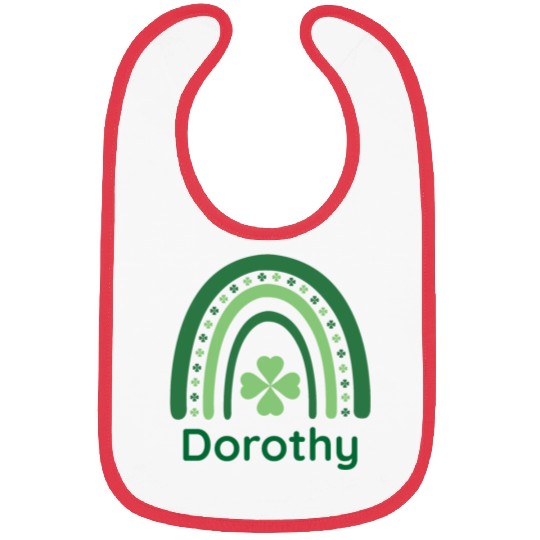 Dorothy Clover Charm Boho Rainbow Bibs