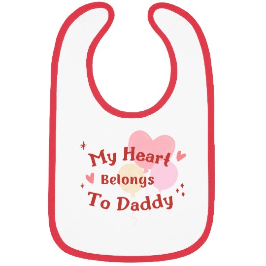 My Heart Belong To Daddy Bibs