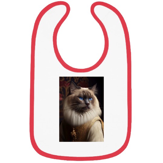 Ragdoll Cat Breed Portrait Royal Renaissance Anima Bibs