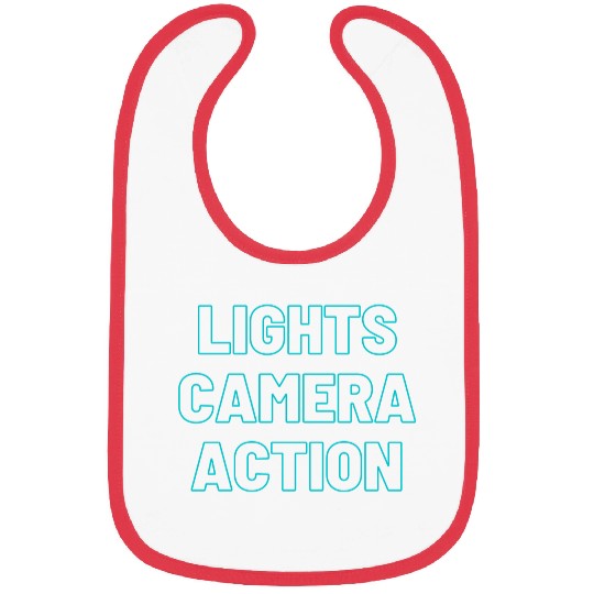 lights camera action Bibs