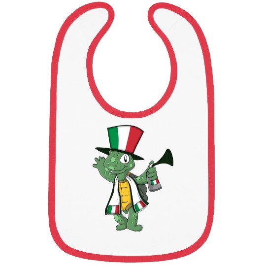 Italian Fan Turtle Bibs