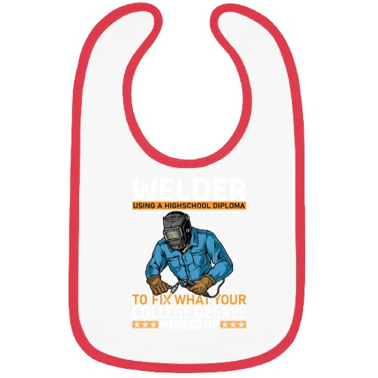 Welder using a high school Bibs