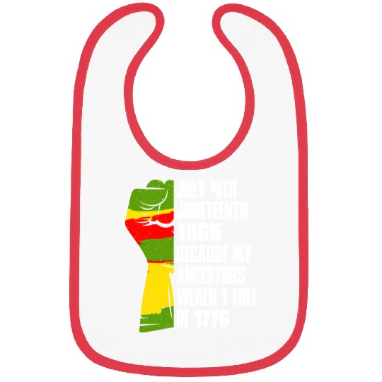 Juneteenth free since 1865 Black History US Africa Bibs