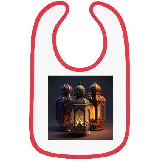 Ramadan lanterns hyper realistic hyper details Bibs