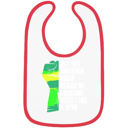 Juneteenth free since 1865 Black History US Africa Bibs