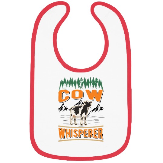 Cow Whisperer Farmer Cattle Breeder Cows Bibs