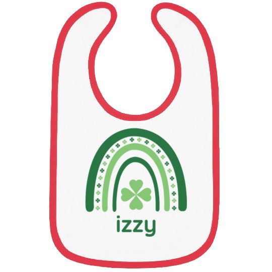 izzy Clover Charm Boho Rainbow Bibs