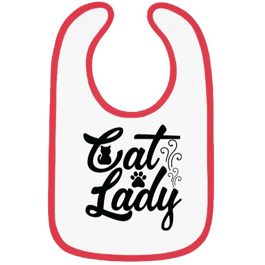 Funny design for cat lovers Bibs