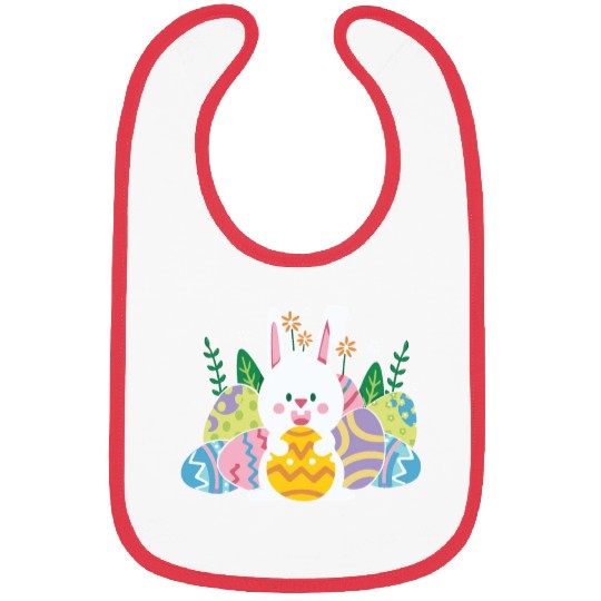Cute Easter Bunny Egg Hunt Bibs