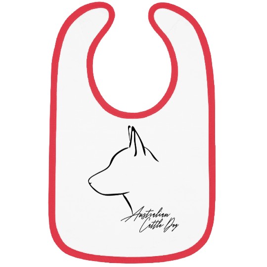 Funny Australian Cattle Dog Profile dog mom Bibs