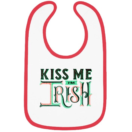 Kiss Me I'm Irish Cute St Patrick's Day Bibs