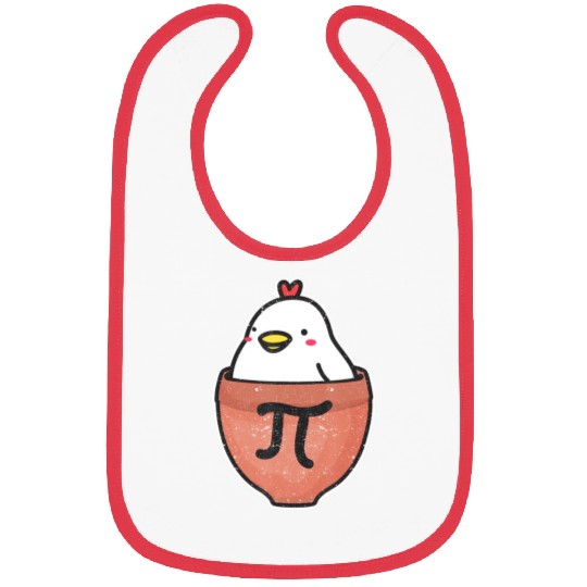 Chicken Pot Pi Day Funny Math Mathematics Lover Bibs