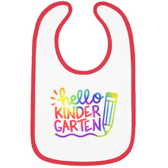 Hello Kindergarten Teacher Tie Dye Welcome Back To Bibs