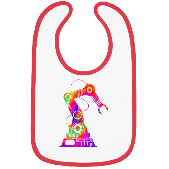 Robot Robotics Engineer Tie Dye Bibs