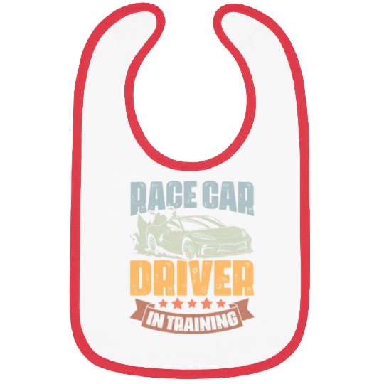 Race Car Driver In Training Retro Car Race Bibs