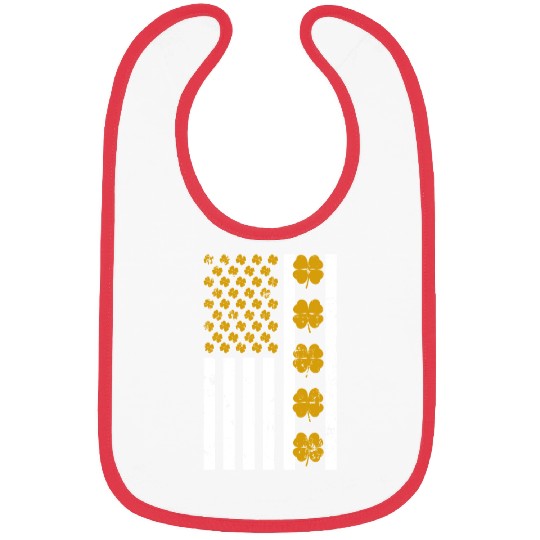 United States Shamrock St. Patrick's Day Bibs