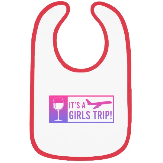 It's a Girls Trip Girls Vacation Spring Break Bibs