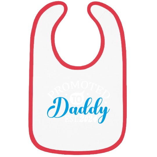 Promoted to daddy 2024 daddy to be 2024 Bibs