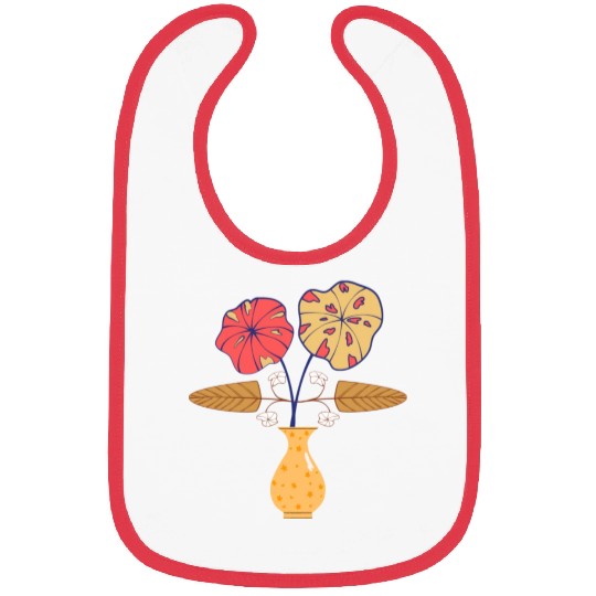 Unique Flower Pastel Bibs