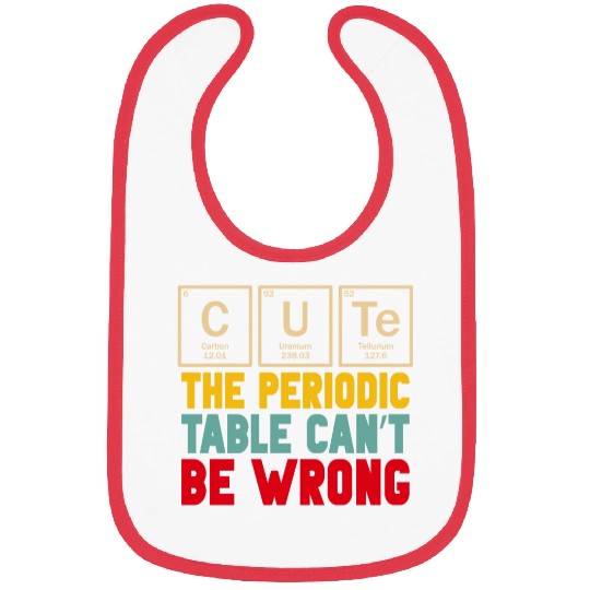 Cute The Periodic Table Cant Be Wrong Bibs