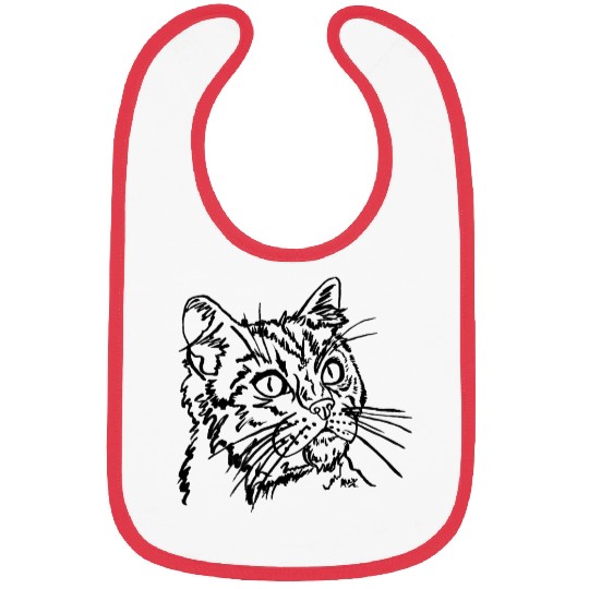 Cat face Bibs