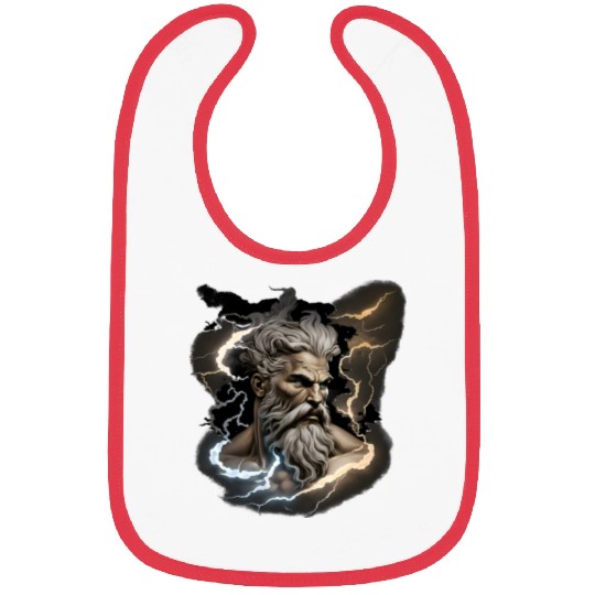 Zeus - A Colorful Tribute to the Greek God of Sky Bibs