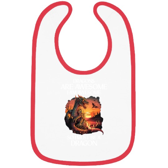 Mythical Creature Dragons Gift Men Dragon for a Bibs