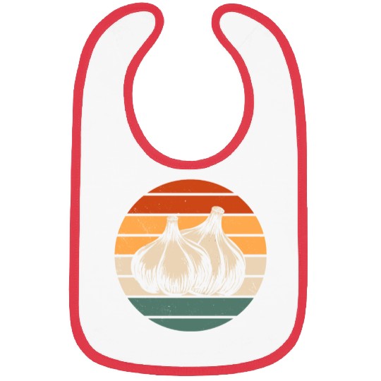 Retro Garlic Design Bibs