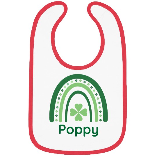 Poppy Clover Charm Boho Rainbow Bibs