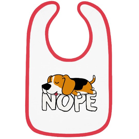 Nope! Cute Beagle Bibs
