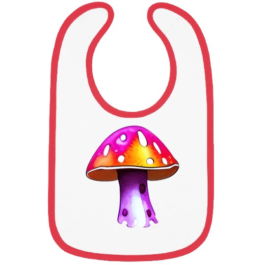 Trippy Psychedelic Rave Trip Mushrooms Goa Bibs