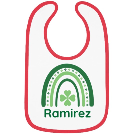 Ramirez Clover Charm Boho Rainbow Bibs