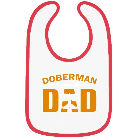 Doberman dad for dad dog lover Bibs
