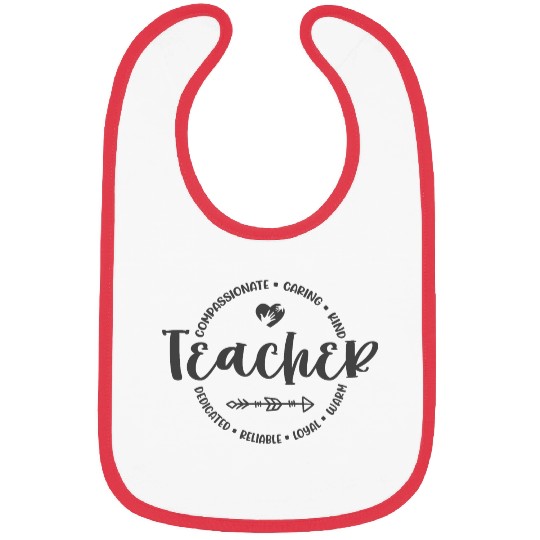Teacher Appreciation Round Circle Bibs