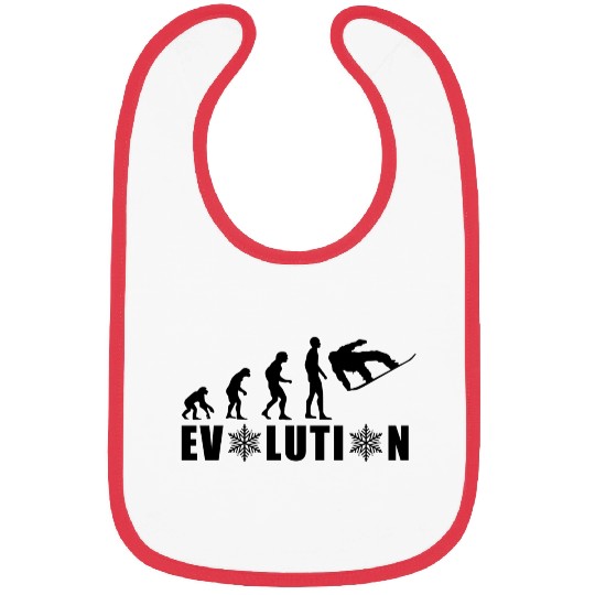 Evolution of Humanity Snowflake Design Bibs