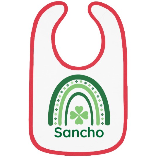 Sancho Clover Charm Boho Rainbow Bibs