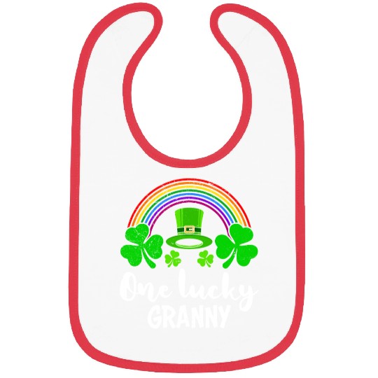 One Lucky Granny St Patrick's Day Grandma Bibs