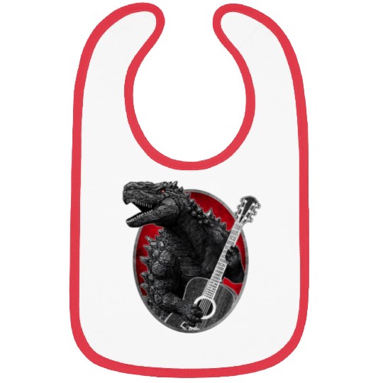 Kaiju playing guitar Bibs