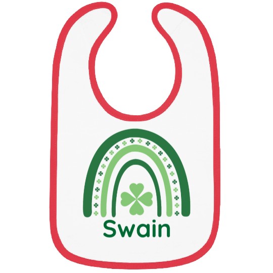 Swain Clover Charm Boho Rainbow Bibs