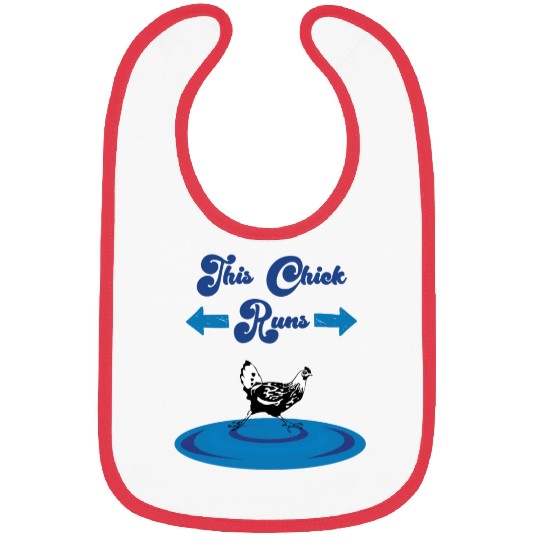 Runs Saying Running Chicken Bibs
