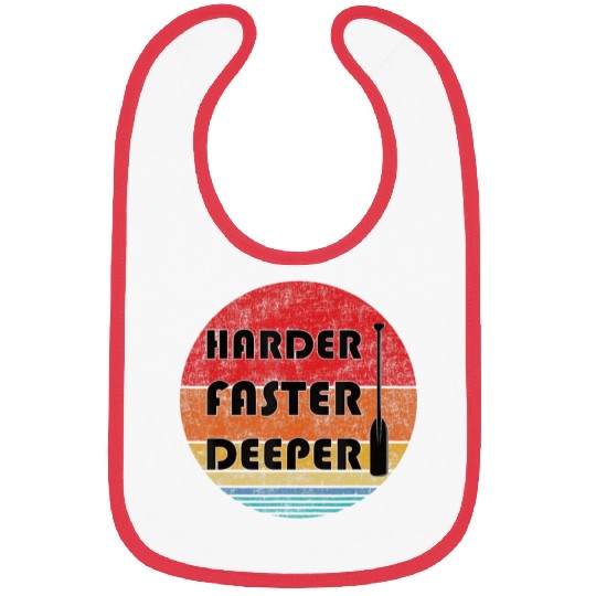 Rowing Harder Faster Deeper Dragon Boat Racing Bibs