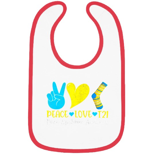 Hand Print Socks World Down Syndrome Awareness Day Bibs