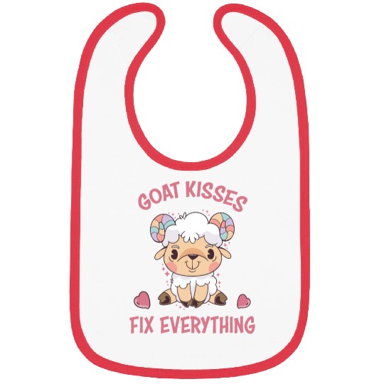 Spreading Love Laughter Goat Kisses Fix Everything Bibs